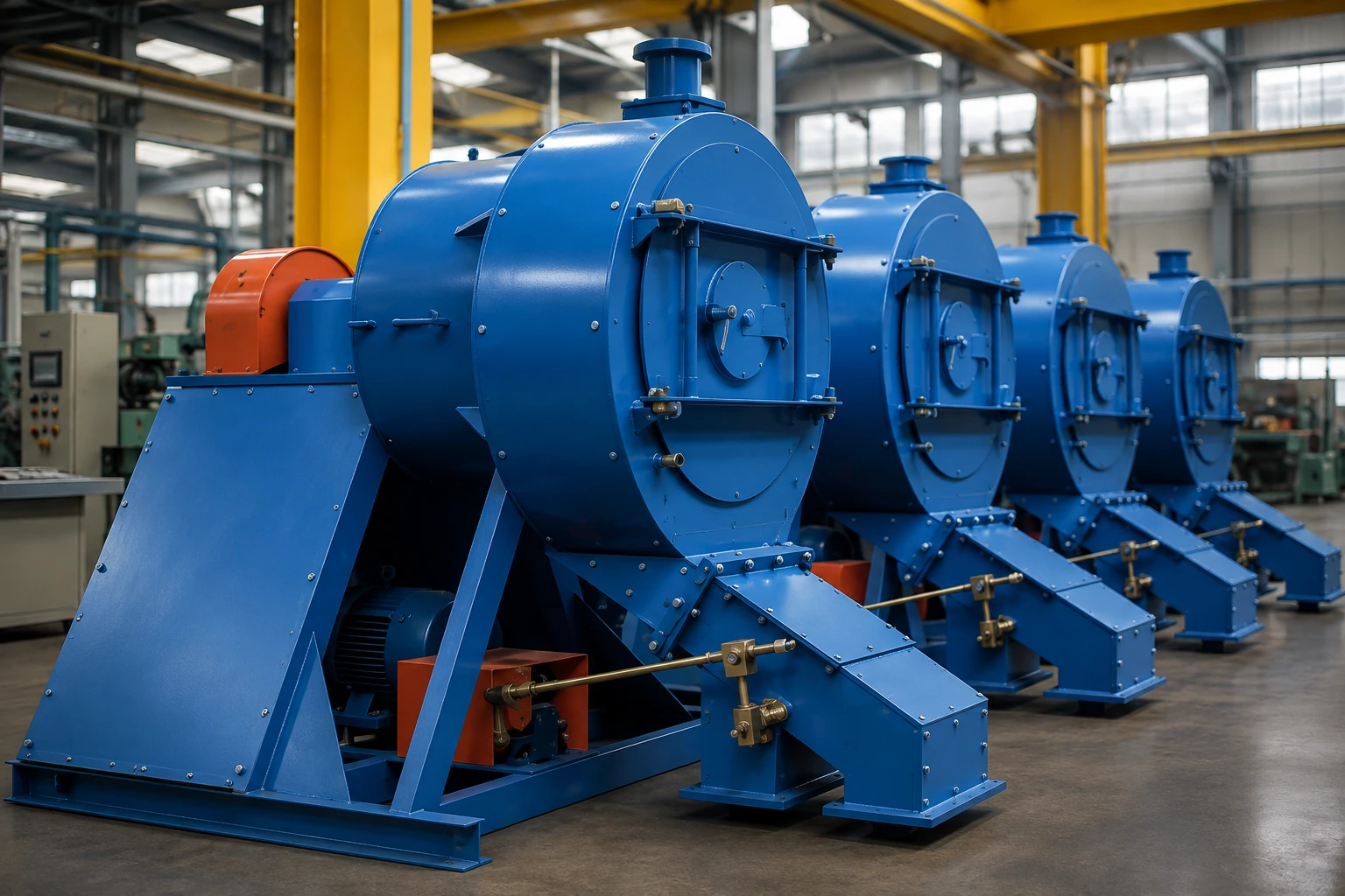 Konzeptvisualisierung eines Industrieventilators für Maschinenbau und Anlagenbau