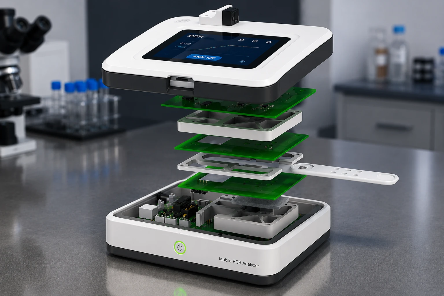 Mobiler PCR-Analysator